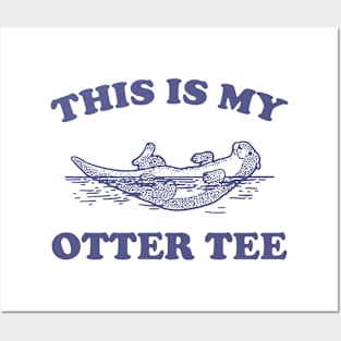 This Is My Otter Tee, Vintage Otter Graphic T Shirt, Funny Nature T Shirt, Retro 90s Posters and Art